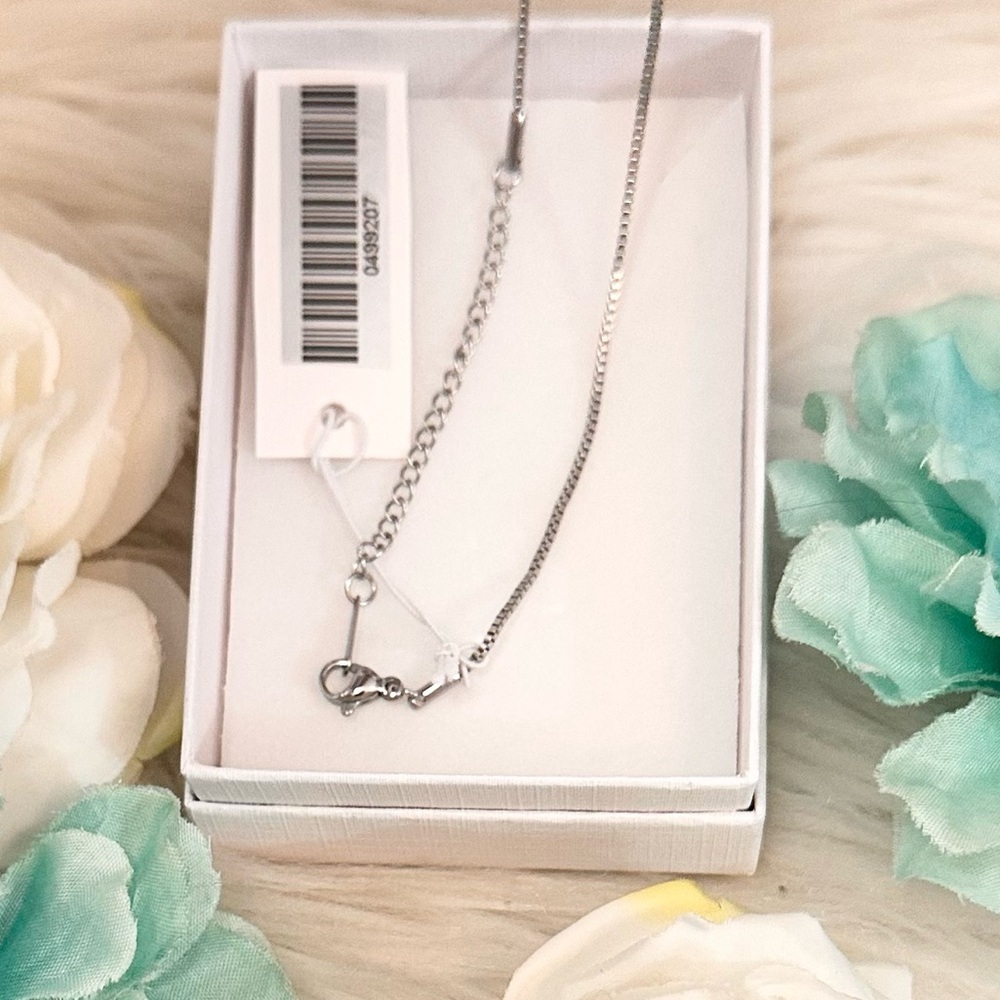 Green Tourmaline Emerald Cut Gemstone Necklace W/ Micro Pave Diamonds NEW! - Picture 4 of 4